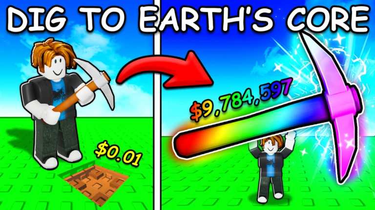 roblox Dig to Earth's core script